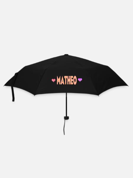Matheo - Regenschirm (klein) - Schwarz