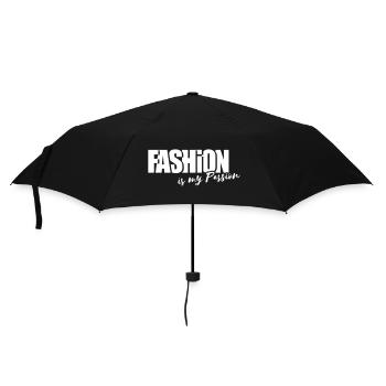 FASHION is my passion - Umbrella (small) - black - Front