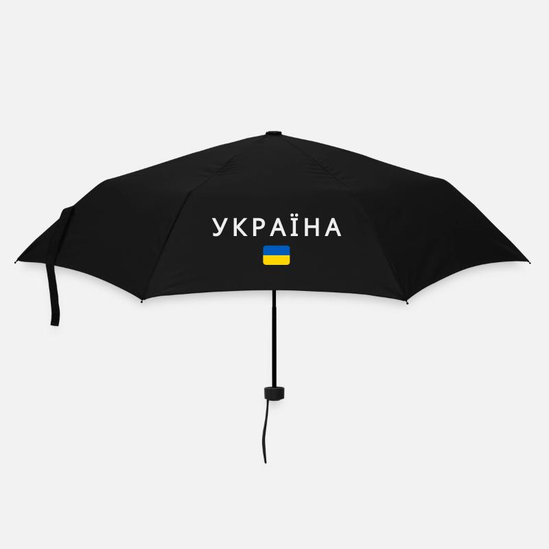 Drapeau ukrainien, fierté ukrainienne - Parapluie standard - noir