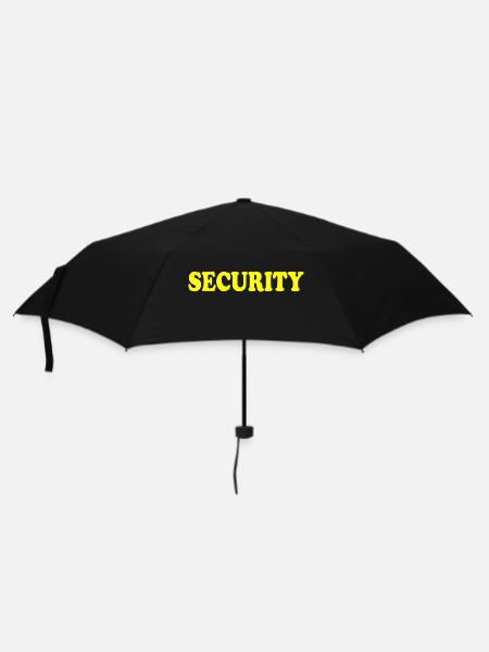 Security - Regenschirm (klein) - Schwarz