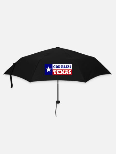 God bless texas - Regenschirm (klein) - Schwarz