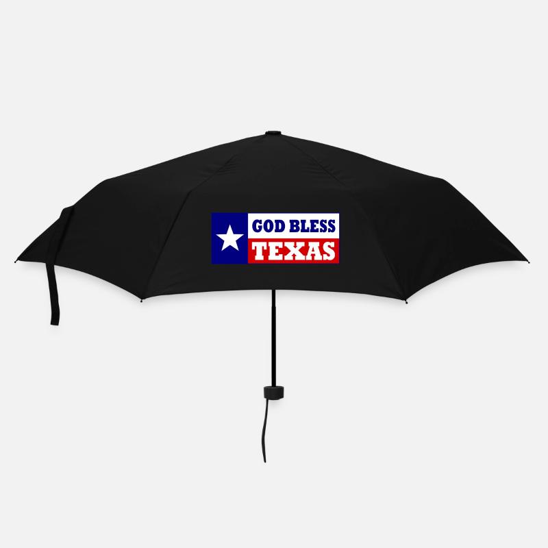God bless texas - Regenschirm (klein) - Schwarz