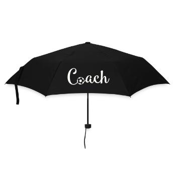 Coach Football Font Logo - Umbrella (small) - black - Front