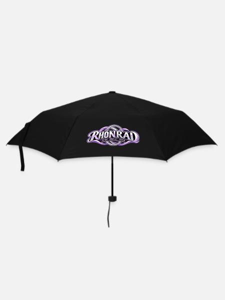 Rhönrad Motiv Lila Knoten - Regenschirm (klein) - Schwarz
