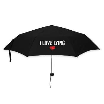 I Love Lying - Umbrella (small) - black - Front