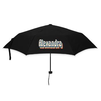 Alexandra t-shirt rétro vintage t-shirt cadeau - Parapluie standard - noir - Devant