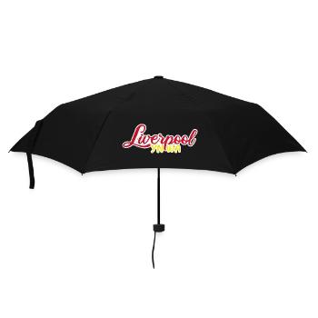 Liverpool Fußball Football - Regenschirm (klein) - Schwarz - Vorne