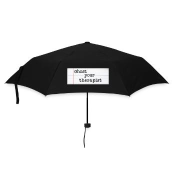 Ghost Your Therapist - Regenschirm (klein) - Schwarz - Vorne