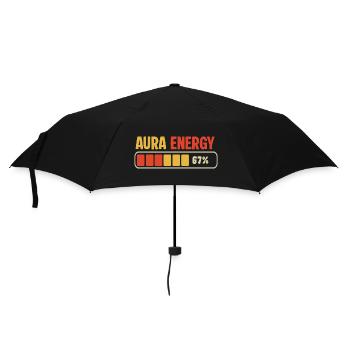 Aura Energy 67 Meme Funny Gen Alpha Six Seven 67  - Umbrella (small) - black - Front