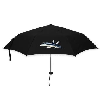F / A-18 Super Hornet | F 18 | F18 | F / A18 | Hornisse - Regenschirm (klein) - Schwarz - Vorne