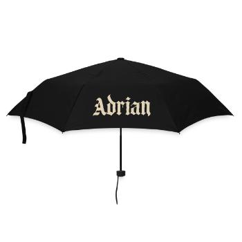 Adrian Gothic Lettering - Umbrella (small) - black - Front