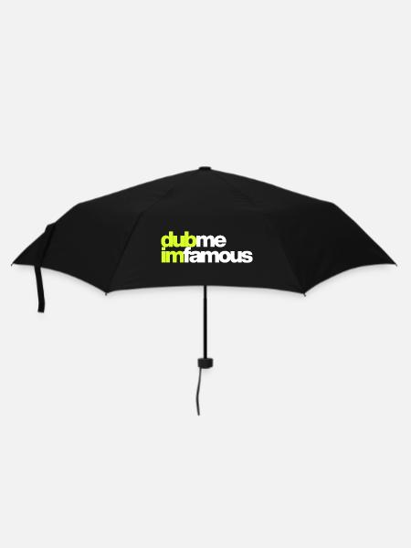 DUB ME I'M FAMOUS - Regenschirm (klein) - Schwarz
