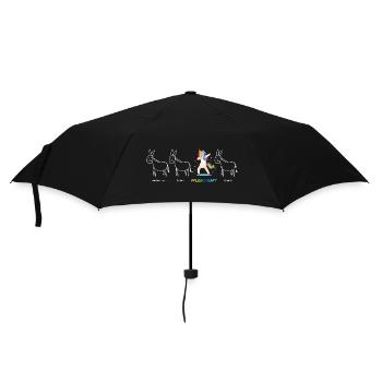 PFLEGEKRAFT Einhorn Beruf Besonders Einzigartig - Regenschirm (klein) - Schwarz - Vorne