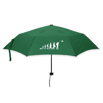 Evolution Airplane Enthusiast - Umbrella (small) - bottlegreen - Front