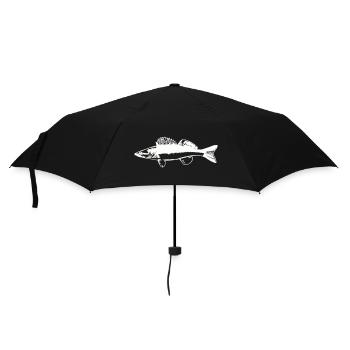 Fish with water movement - Umbrella (small) - black - Front