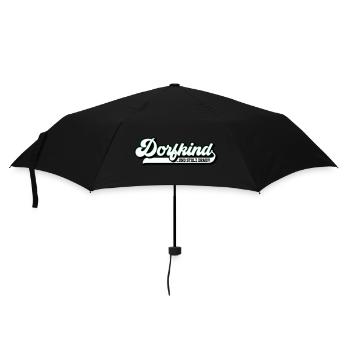 Farbe änderbar | Dorfkind stolz - Regenschirm (klein) - Schwarz - Vorne
