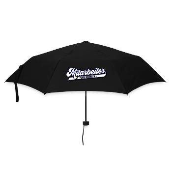 Mitarbeiter des Monat | Farben änderbar - Regenschirm (klein) - Schwarz - Vorne