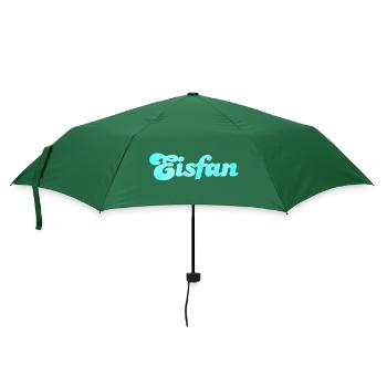 Eisfan cool Statement Eiscreme Eis Eiskrem Fan - Regenschirm (klein) - Flaschengrün - Vorne