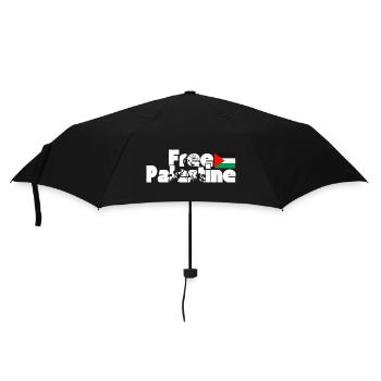 Befreit Palästina - Regenschirm (klein) - Schwarz - Vorne