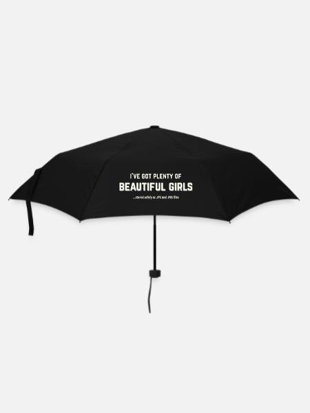 Beautiful Girls Stored as JPG and PNG - Umbrella (small) - black