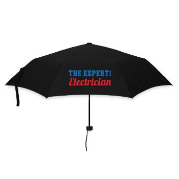 Der erfahrene Elektriker: Meister der Niederspannung - Regenschirm (klein) - Schwarz - Vorne