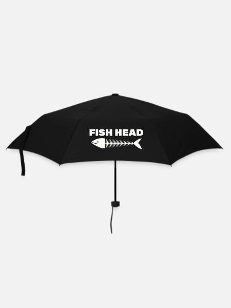 FISH HEAD - Regenschirm (klein) - Schwarz