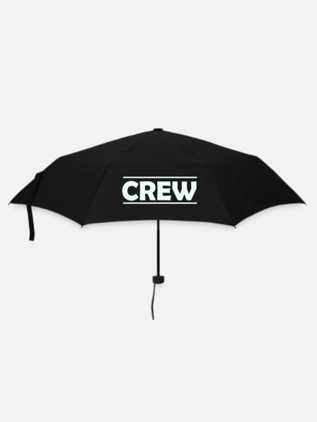 Crew - Regenschirm (klein) - Schwarz