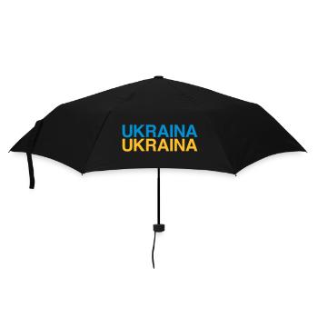 UKRAINA Drapeau ukrainien Drapeau de l’Ukraine - Parapluie standard - noir - Devant