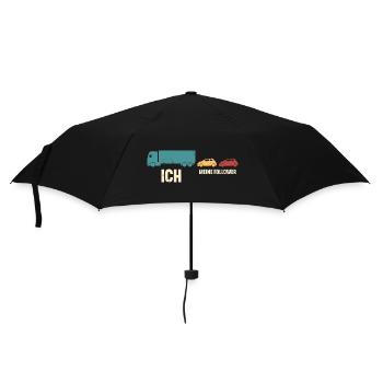 Lkw Fahrer - Regenschirm (klein) - Schwarz - Vorne