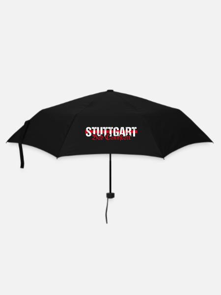 Stuttgart Bad Cannstatt altdeutsch - Regenschirm (klein) - Schwarz