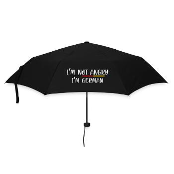 Humorous German Identity Statement - Umbrella (small) - black - Front