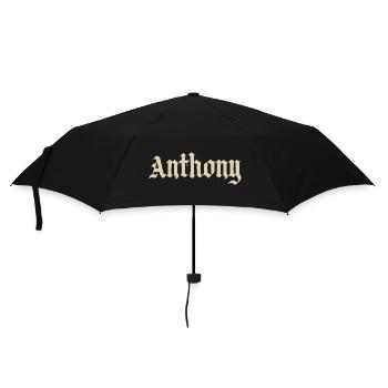 Anthony - Regenschirm (klein) - Schwarz - Vorne