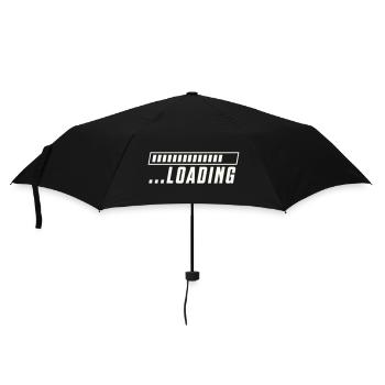 Ladebalken Loading Fortschritt - Regenschirm (klein) - Schwarz - Vorne