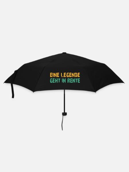 Ruhestand Legende - Regenschirm (klein) - Schwarz
