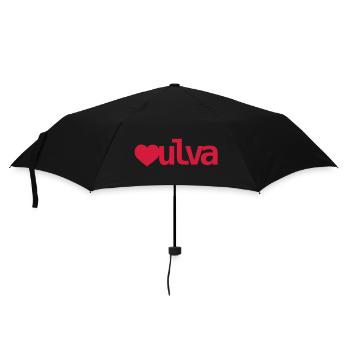 Vulva Herz - Regenschirm (klein) - Schwarz - Vorne