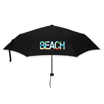 Beach - Regenschirm (klein) - Schwarz - Vorne