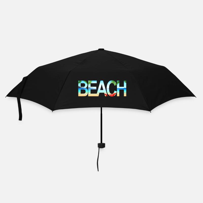 Beach - Regenschirm (klein) - Schwarz