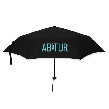 Abitur Schultüte Gymnasium Tüte Zuckertüte Abi - Regenschirm (klein) - Schwarz - Vorne