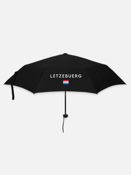 Flagge von Luxemburg, Luxemburger Stolz - Regenschirm (klein) - Schwarz