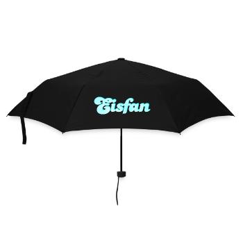Eis Fan Eiscreme süß Sommer Eiskrem Handschrift - Regenschirm (klein) - Schwarz - Vorne
