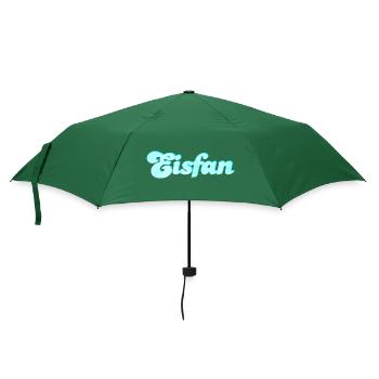 Eis Fan Eiscreme süß Sommer Eiskrem Handschrift - Regenschirm (klein) - Flaschengrün - Vorne