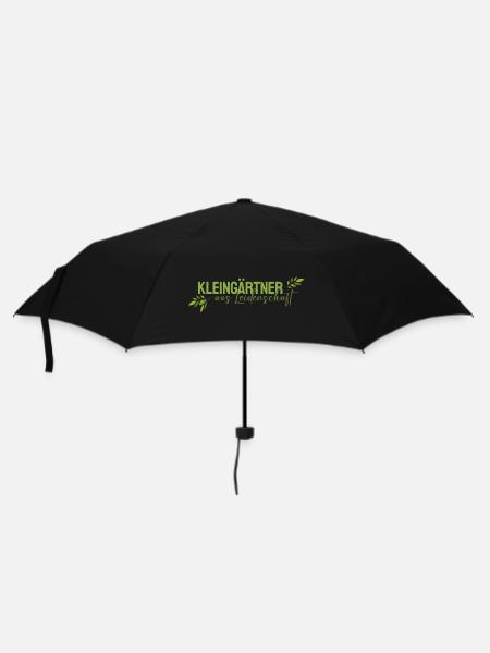 Kleingärtner aus Leidenschaft - Regenschirm (klein) - Schwarz