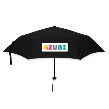 Azubi Tshirt coloured - Regenschirm (klein) - Schwarz - Vorne