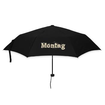 Montag - Regenschirm (klein) - Schwarz - Vorne
