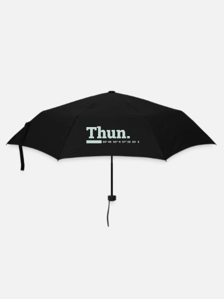 Thun Koordinaten - Regenschirm (klein) - Schwarz