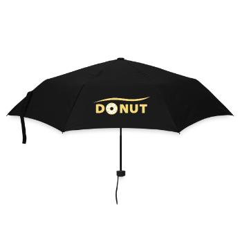 | de lettrage DONUT allégation de beignet - Parapluie standard - noir - Devant