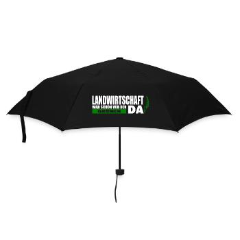 Landwirtschaft War Schon Vor Den Grünen Da - Regenschirm (klein) - Schwarz - Vorne