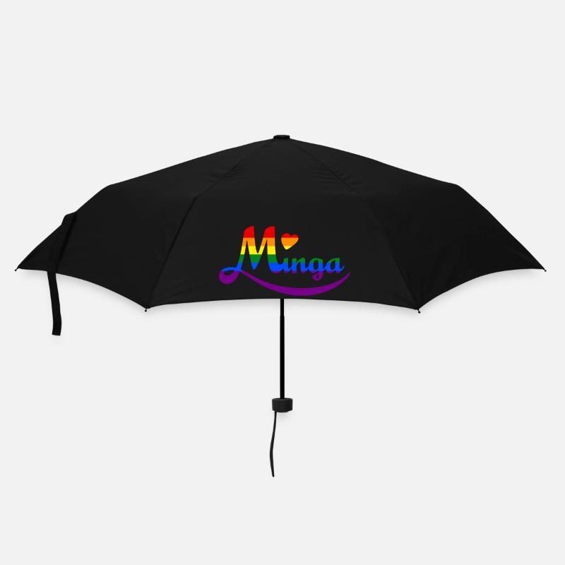 Minga Pride - Regenschirm (klein) - Schwarz