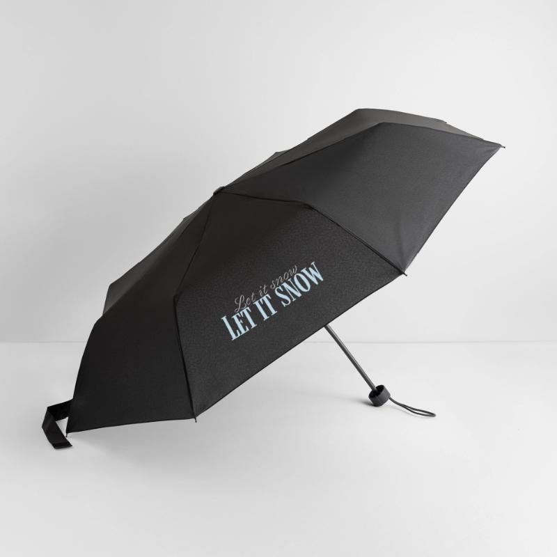Let It Snow Script Bleu Glacé Parapluie standard