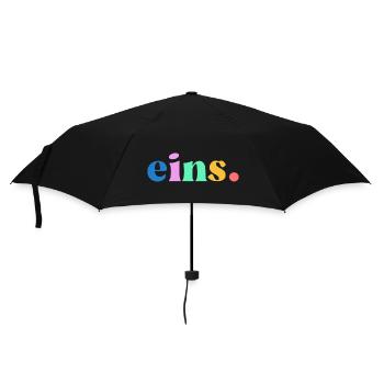 Cadeau du premier anniversaire : Un bébé - Parapluie standard - noir - Devant